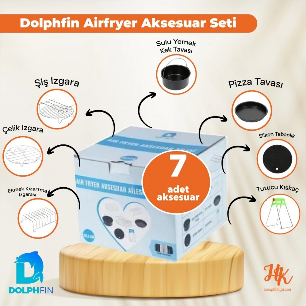 Dolphfin Airfryer Aksesuar Seti