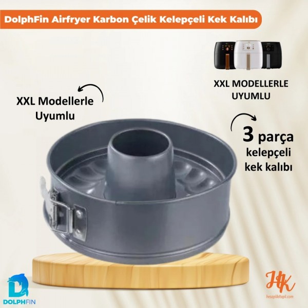 Dolphfin Airfryer Kelepçeli Kek Kalıbı XXL