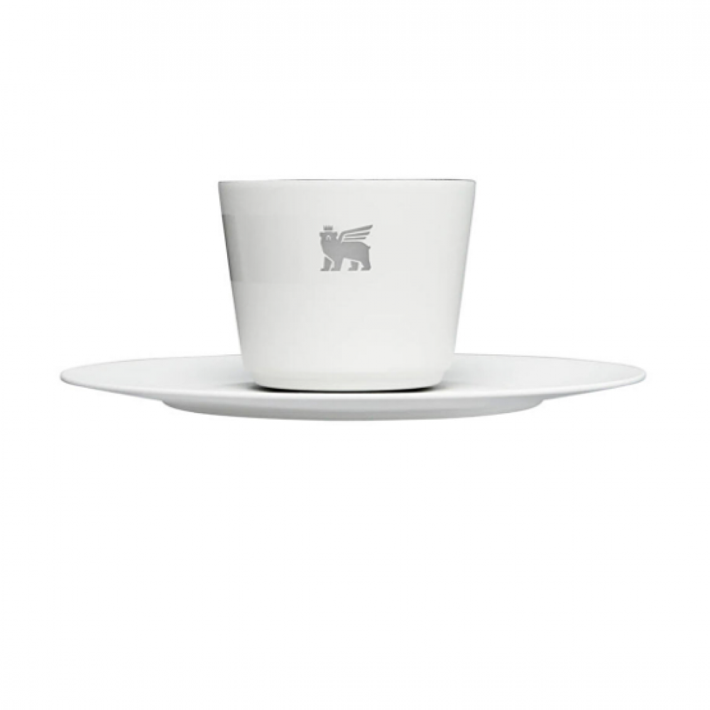 Stanley The DayBreak Demitasse Cup & Stillness Saucer Fincan ve Tabak 0,06 LT Beyaz