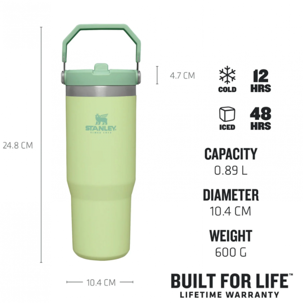 Stanley The Iceflow Flip Straw Açık Yeşil 0.89 lt Pipetli Termos Bardak