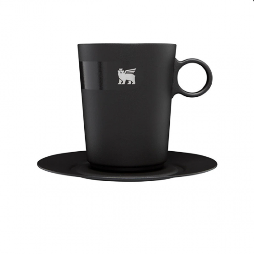 Stanley The Daybreak Cafe Latte Cup & Stillness Saucer Fincan Ve Tabak 0,31 L Siyah